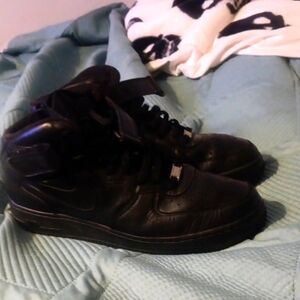 Men's  Nike Black Air Force Ones